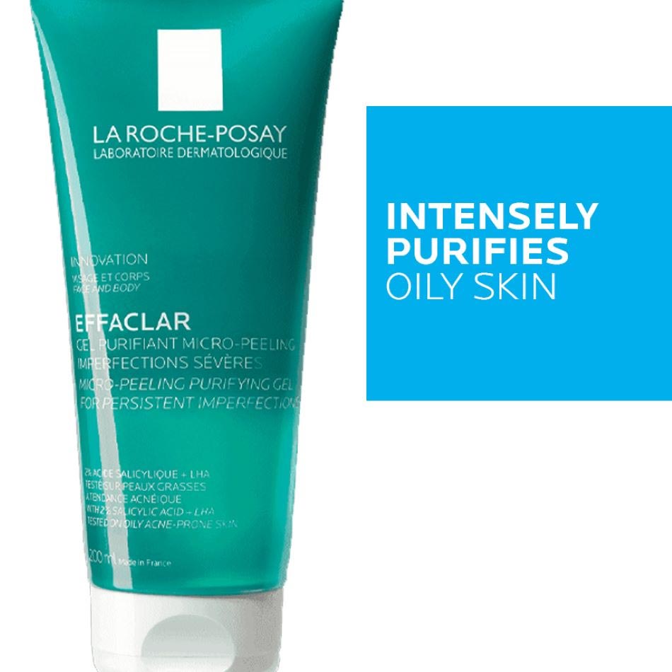 LAROCHE-POSAY EFFACLAR MICRO-PEELING PURIFYING GEL 200ml - Image 2