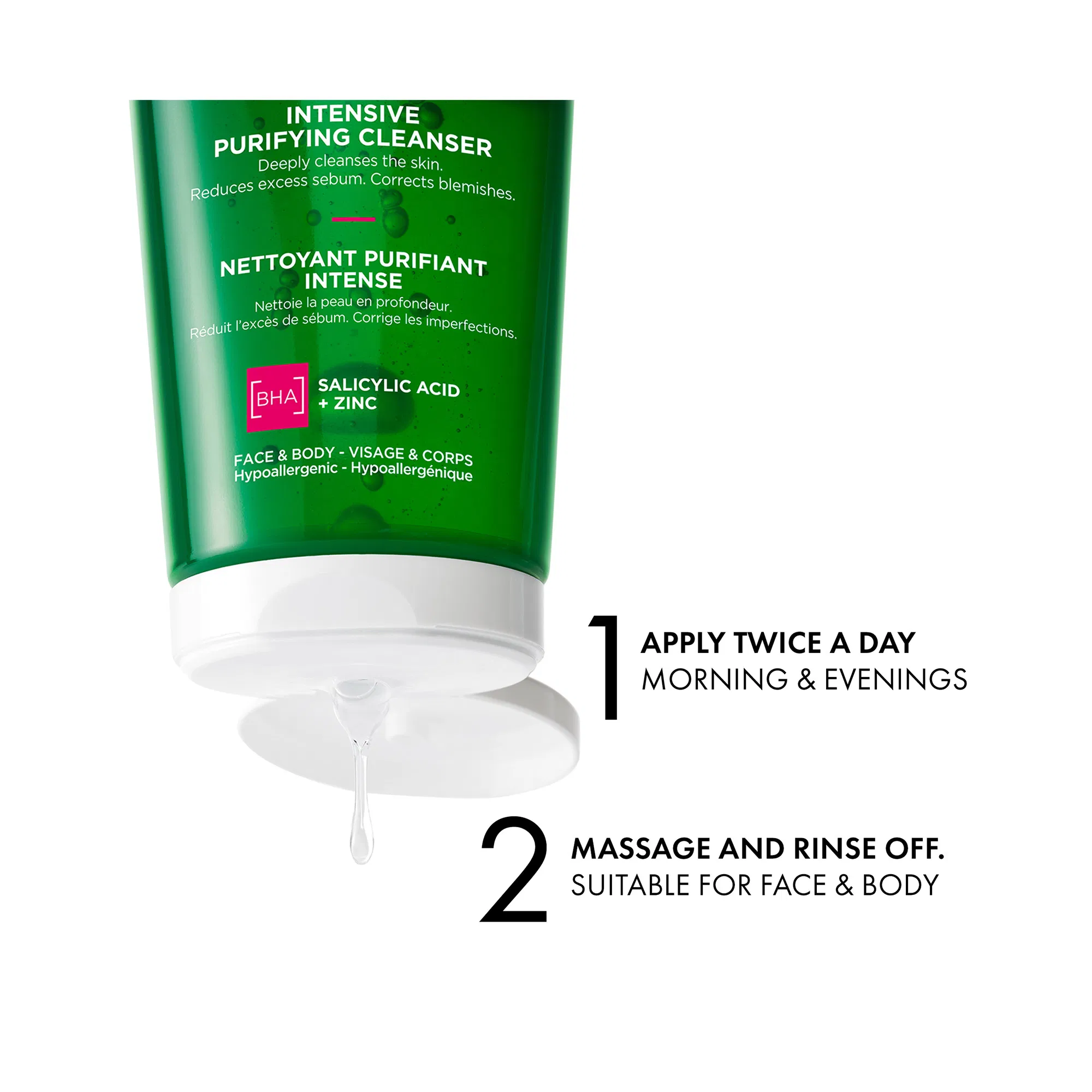 VICHY NORMADERM INTENSIVE PURIFYING CLEANSER 400ML - Image 4