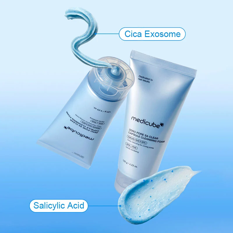 MEDICUBE ZERO PORE SA CLEAR CAPSULE CLEANSING FOAM 120G - Image 3