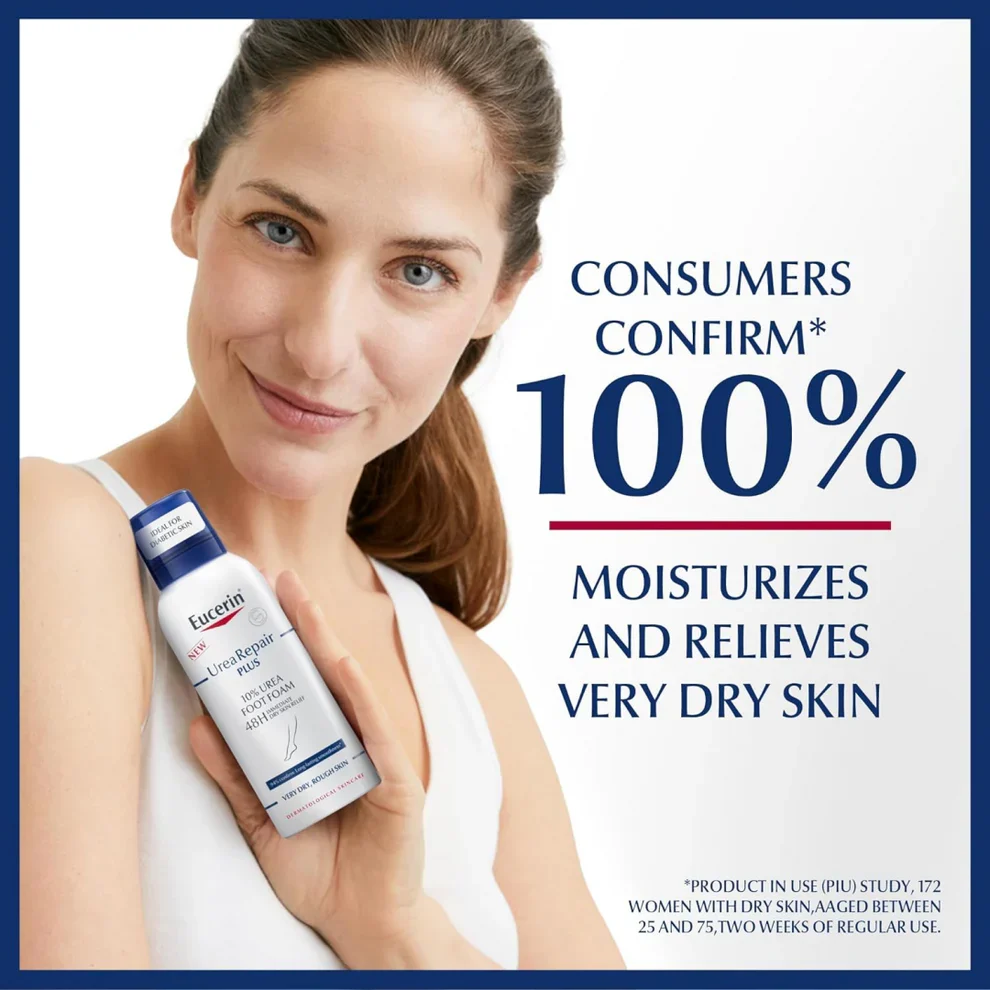 EUCERIN UREA REPAIR PLUS 10% UREA FOOT FOAM 150ML - Image 3