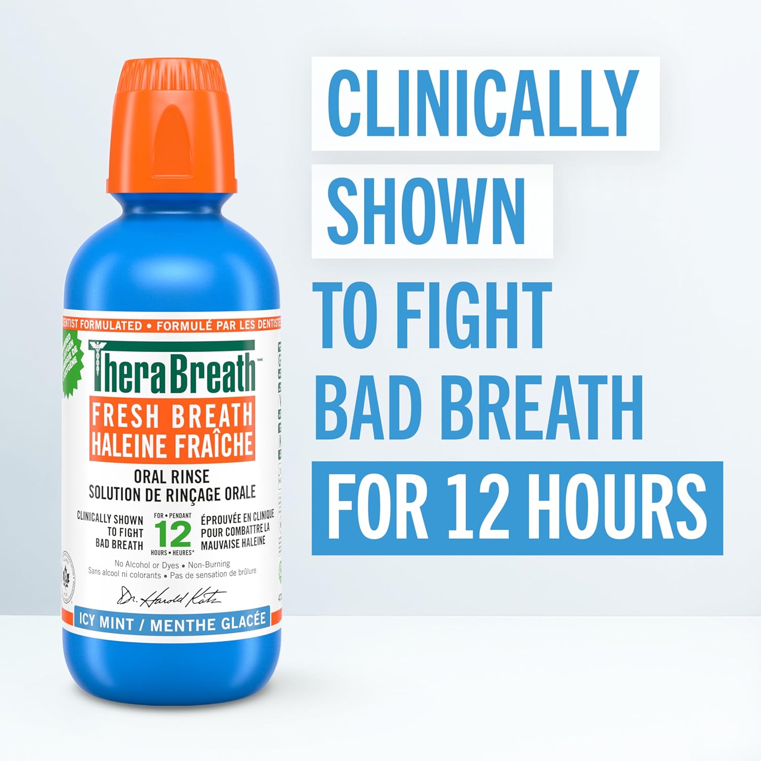 THERA BREATH ORAL RINSE ICE MINT 473ML - Image 2