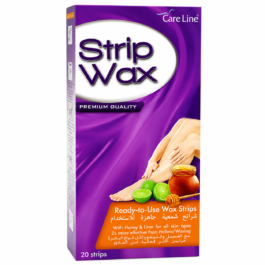 CARELINE WAX STRIP HONEY 20S