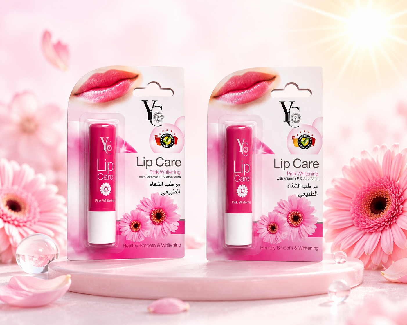 YC LIP BALM PINK WHITENING 3.8G OFFER PACK-PACK OF 2 - Image 2