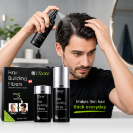 DEXE HAIR BUILD FIBER+SPRAY BLACK 22g+100ML