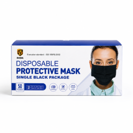 DADA PROTECTIVE MASK 50S SINGLE BLACK OFFER PACK -PACK OF 2