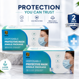 DADA PROTECTIVE MASK 50S SINGLE BLUE OFFER PACK-PACK OF 2