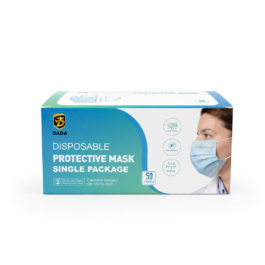DADA PROTECTIVE MASK 50S SINGLE BLUE OFFER PACK-PACK OF 2